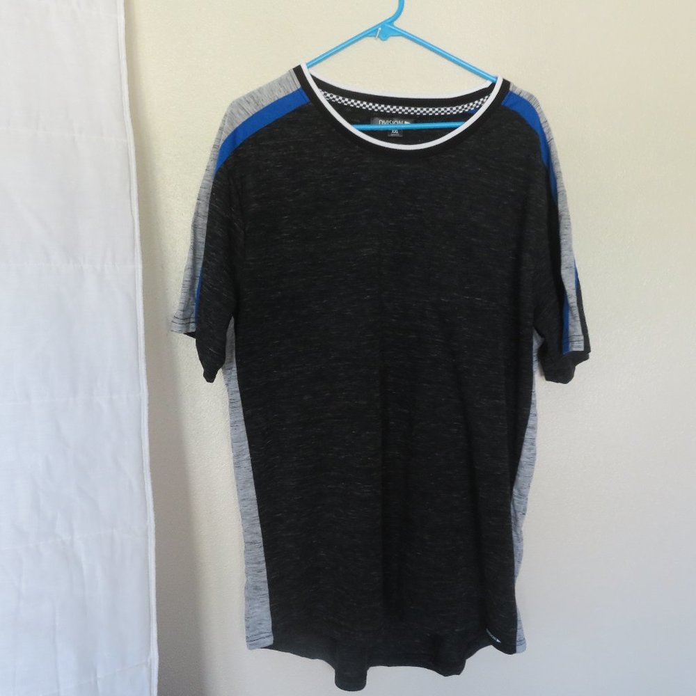 Division Black Striped Short Sleeve Top 2XL